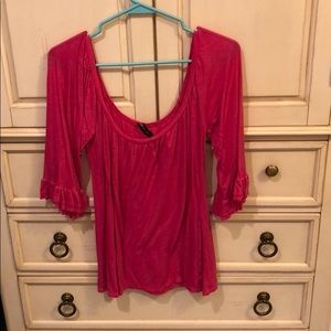 Hot pink top